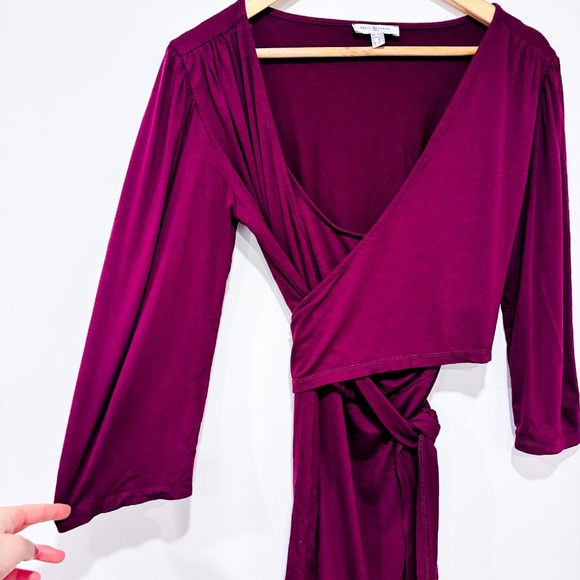 🌼NWOT🌼 ENVIE DE FRAISE – Burgundy wrap nursing top | Size L * - Picture 4 of 8
